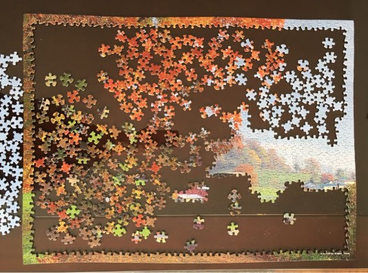 puzzles pieces inside an outer frame