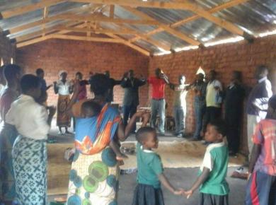 <p>Celebrating World Fellowship Sunday 2018 in the Mennonite Brethren Church of Malawi. Photo: Mennonite Brethren Church of Malawi.</p>