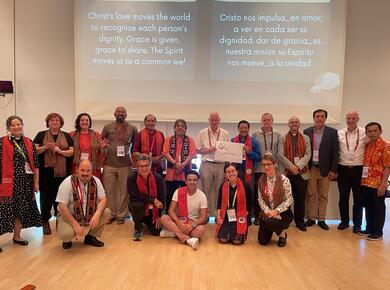 Catalina Bonilla dialogues with theologians from different countries at the 11th Assembly of the Wor