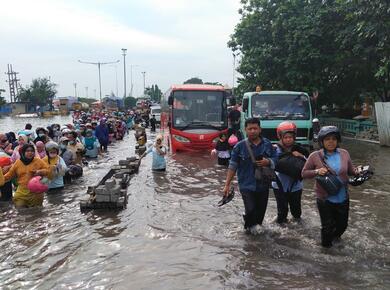 flooding in Indonesia