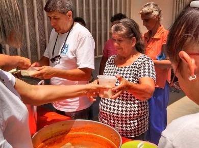 <p>A ministry called “Joyful Blessing” that provides love and support for 40 needy families in the community. Photo: Pablo Ortega</p>