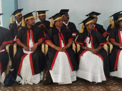 <p>Graduates from Gilgal Mission Discipleship Training Program. Photo supplied by Paul Phinehas </p>