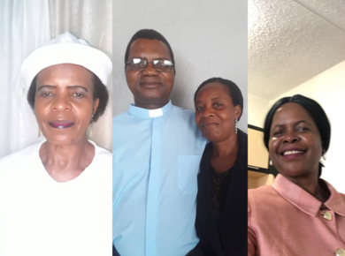 Mrs Suzen Ngulube, Reverend Absalom Sibanda and his wife Nomusa, Samukeliso Ndebele 