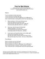 You're Not Alone complete lyrics (3 verses)