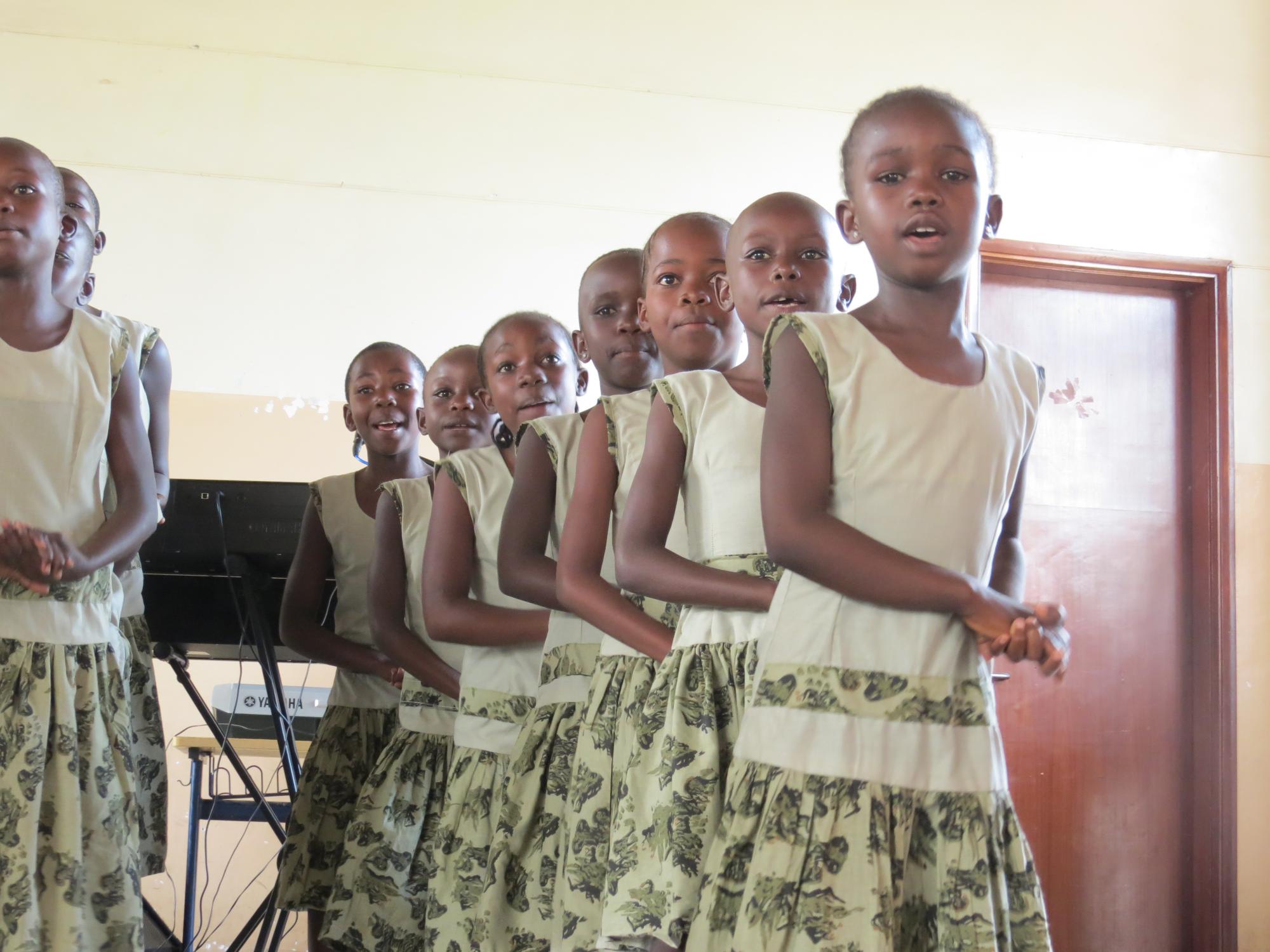 Kenyan Sunday school children