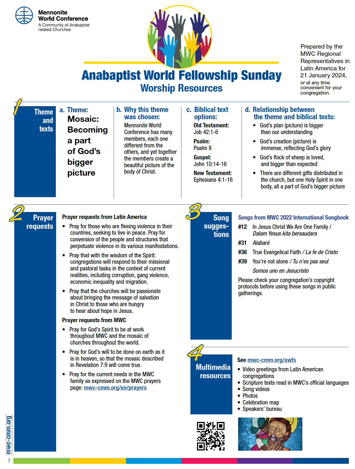 Anabaptist World Fellowship Sunday 2024