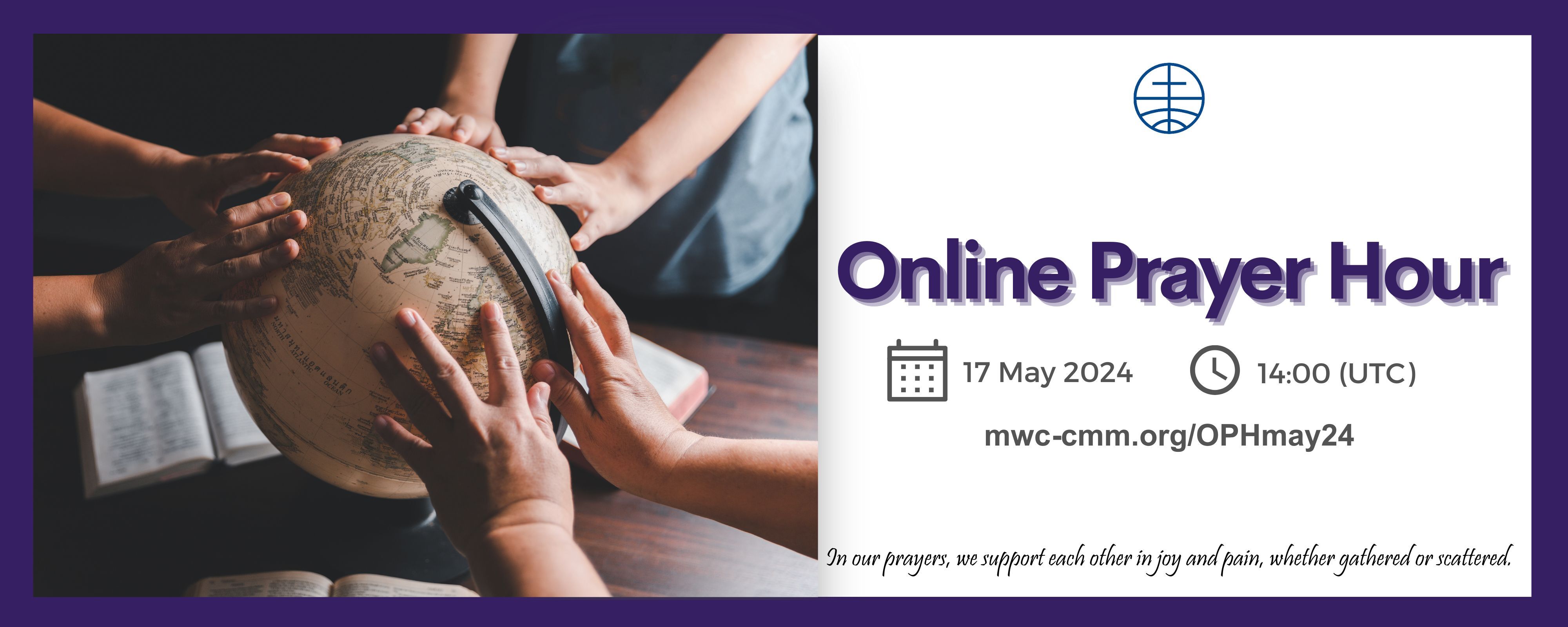 Online Prayer Hour registration 17 May 2024