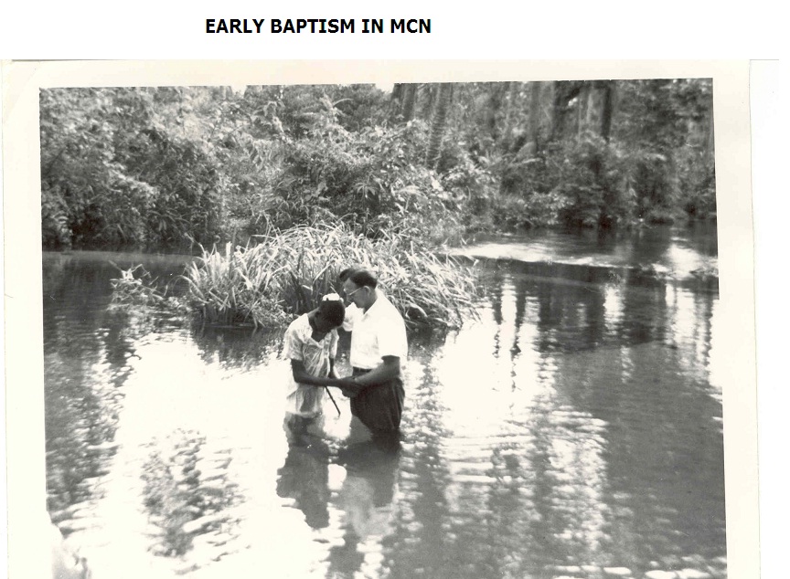 An early baptism in Mennonite Church Nigeria. Photos courtesy of Mennonite Church Nigeria.