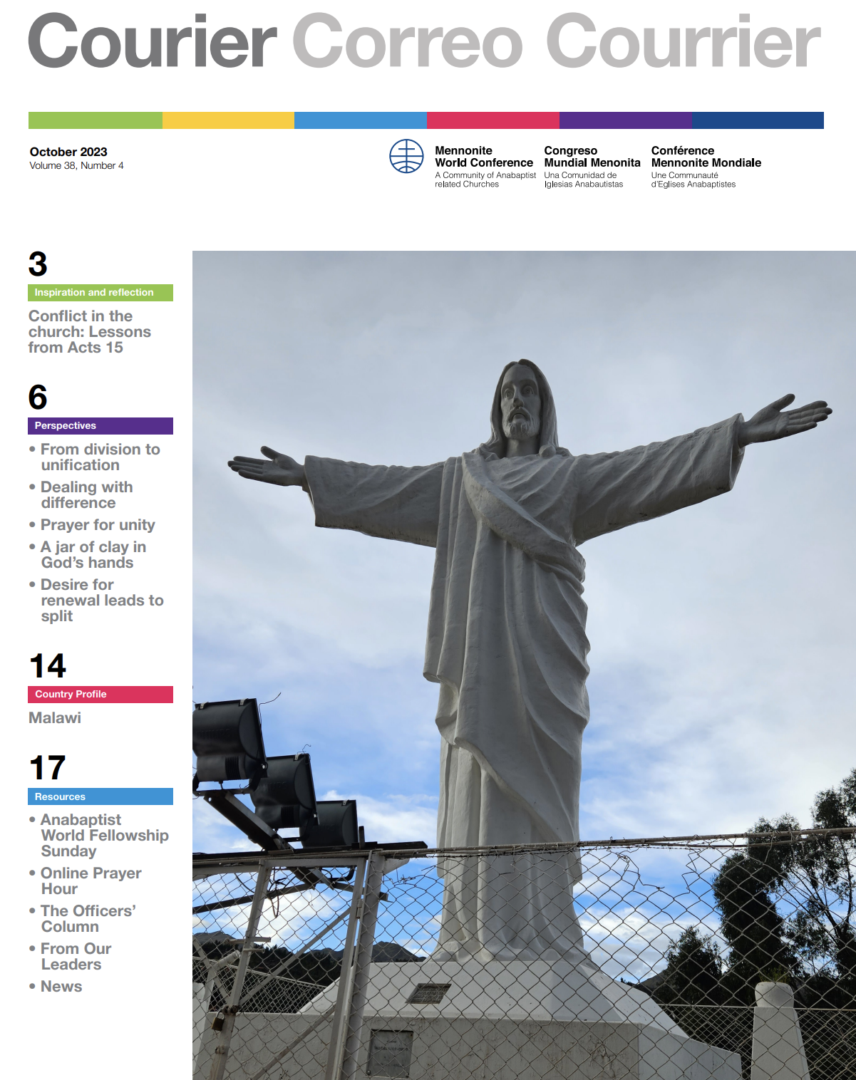 Courier magazine cover -