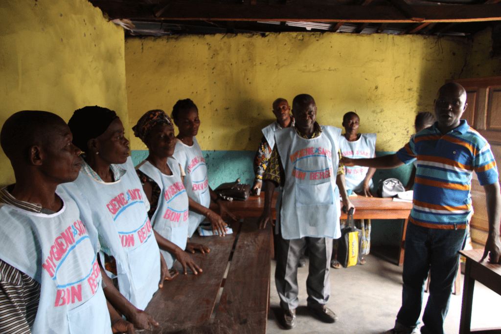 Dr. Delphin Kapasa Mulongo teached a group of people