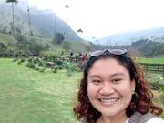 Minear Mak, a participant in Young Anabaptist Mennonite Exchange Network (YAMEN) from Cambodia, poses for a selfie during a trip with her Colombian host family to Cocora Valley.