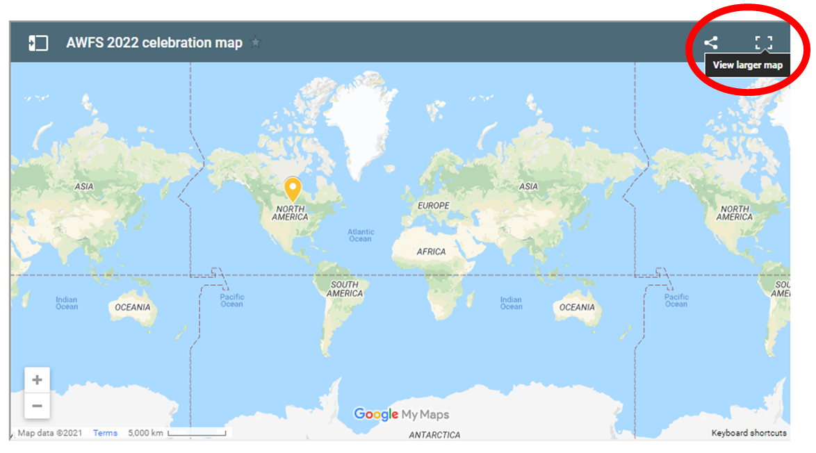AWFS 2022 celebration map