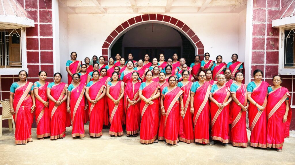 Women of Bethel Mennonite Church, Jagdeeshpur, India, who celebrated Peace Sunday using MWC’s worship resource in 2024.