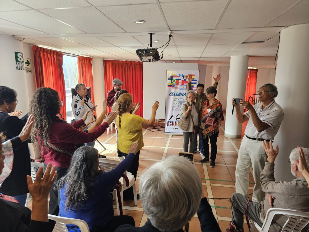 Prayer group in Peru