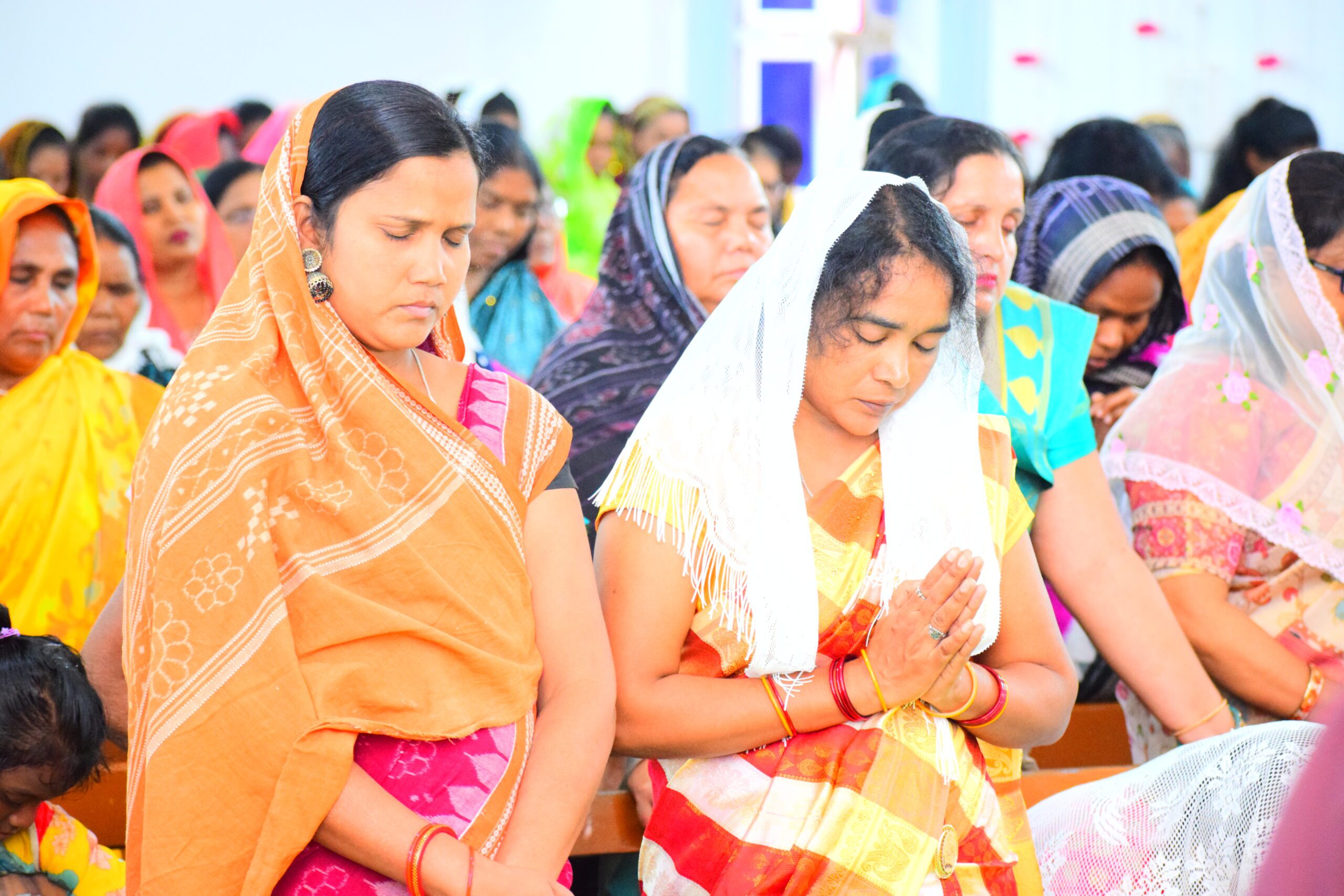 Indian women praying