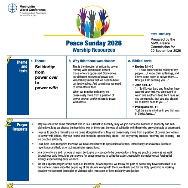 Peace Sunday 2026 – worship resource